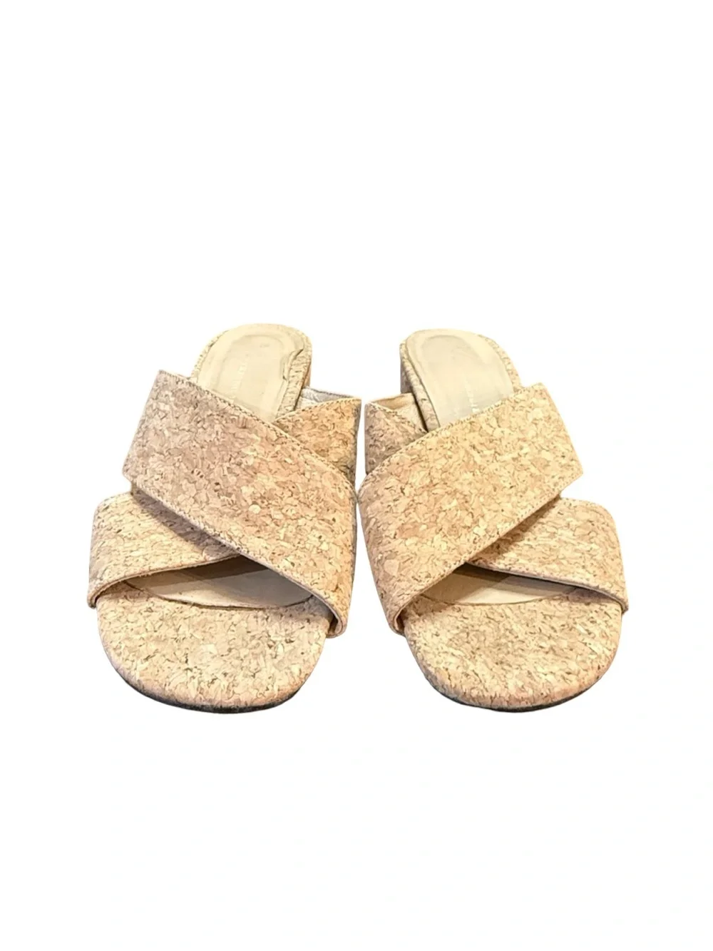 Anthropologie Latrice Cork Cross-Band Wedge Sandals Women’s Size 6